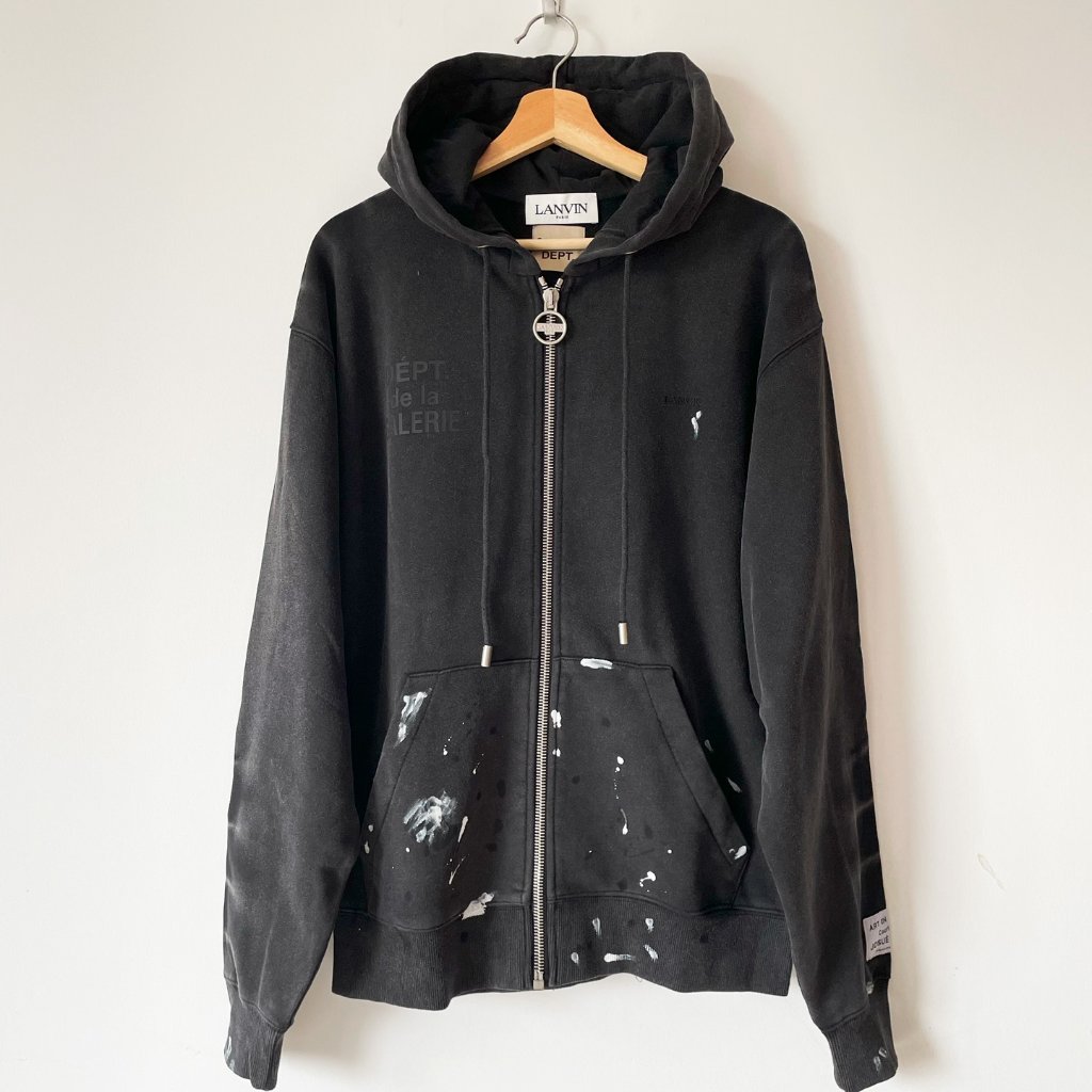 Lanvin  Gallery Dept CoBranded New Vintage Hooded Sweatshirt Hoodie